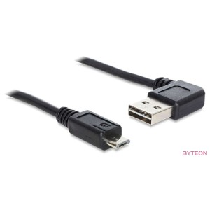 DeLock EASY-USB 2.0 Type-A male angled left , right  USB 2.0 Type Micro-B male 3m Cable