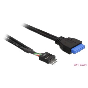 DeLock Cable USB 3.0 pin header female  USB 2.0 pin header male 30cm
