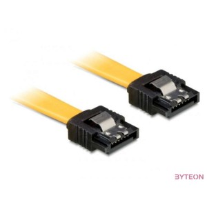 DeLock Cable SATA 6 Gb,s male straight  SATA male straight 20 cm Yellow Metal