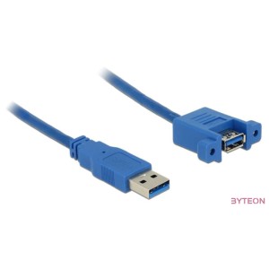 DeLock Cable USB 3.0 Type-A male  USB 3.0 Type-A female panel-mount 1m