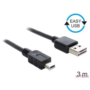 DeLock Easy-USB2.0-A male  USB 2.0 mini male 3m