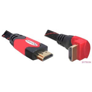 DeLock Cable High Speed HDMI with Ethernet – HDMI A male  HDMI A male angled 4K 5m