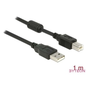 DeLock Cable USB 2.0 type A male  USB 2.0 type B male 1m Black