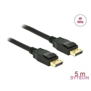 DeLock Cable Displayport 1.2 male  Displayport male 4K 5m