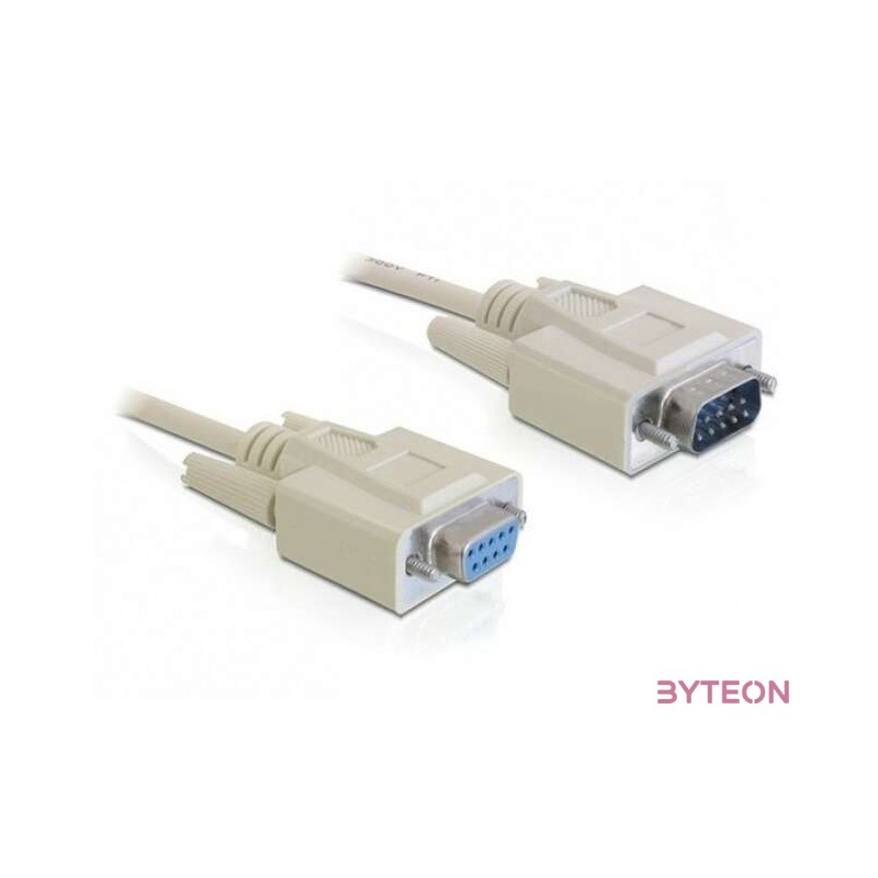DeLock Cable Serial RS-232 Sub-D9 male  RS-232 Sub-D9 female 2m extension