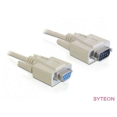 DeLock Cable Serial RS-232 Sub-D9 male  RS-232 Sub-D9 female 2m extension