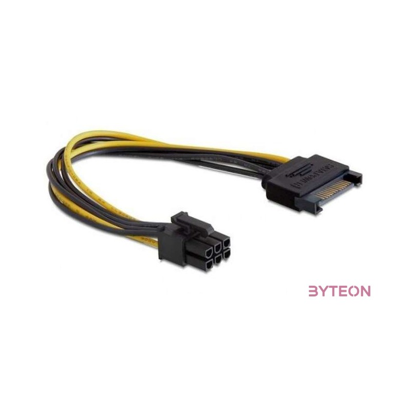 DeLock Cable Power SATA 15 pin  6 pin PCI Express