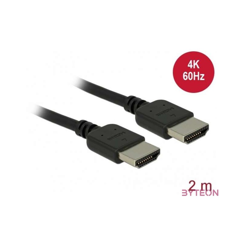 DeLock HDMI -HDMI Premium cable 2m Black