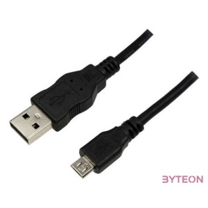 Logilink CU0034 USB2.0 A male - microUSB male 1,8m Black