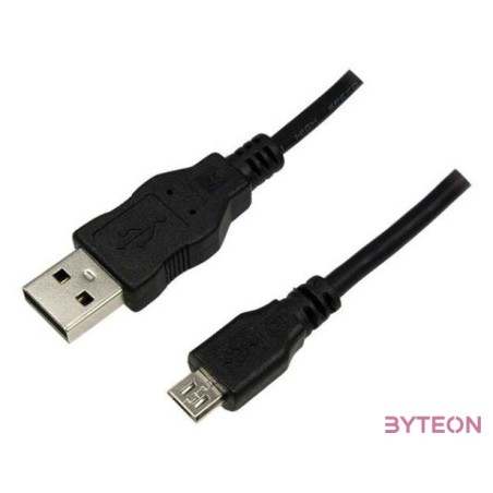 Logilink CU0034 USB2.0 A male - microUSB male 1,8m Black