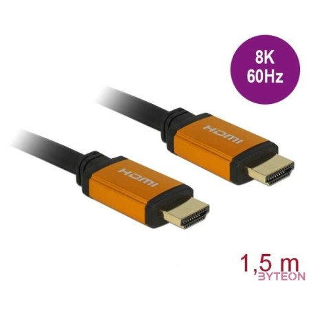 DeLock Ultra High Speed HDMI Cable 48 Gbps 8K 60 Hz 1,5m