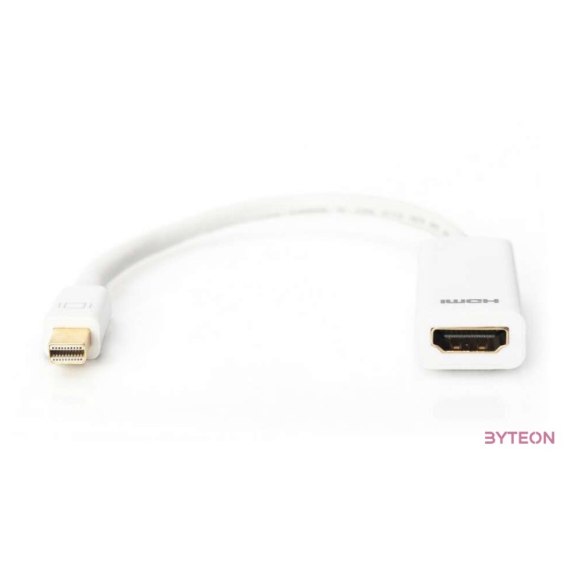 Assmann miniDisplayPort - HDMI Adapter,Converter cable 0,15m White