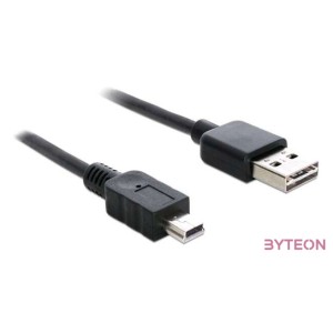 DeLock Cable EASY-USB 2.0 Type-A male  USB 2.0 Type Mini-B male 1m Black