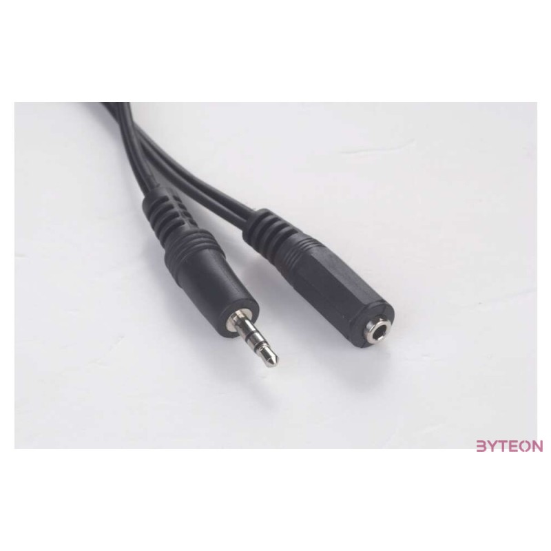 Gembird CCA-423-2M 3.5 mm stereo audio extension cable 2m Black