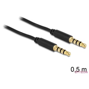 DeLock Cable Stereo Jack 3.5 mm 4 pin male  male 0,5m