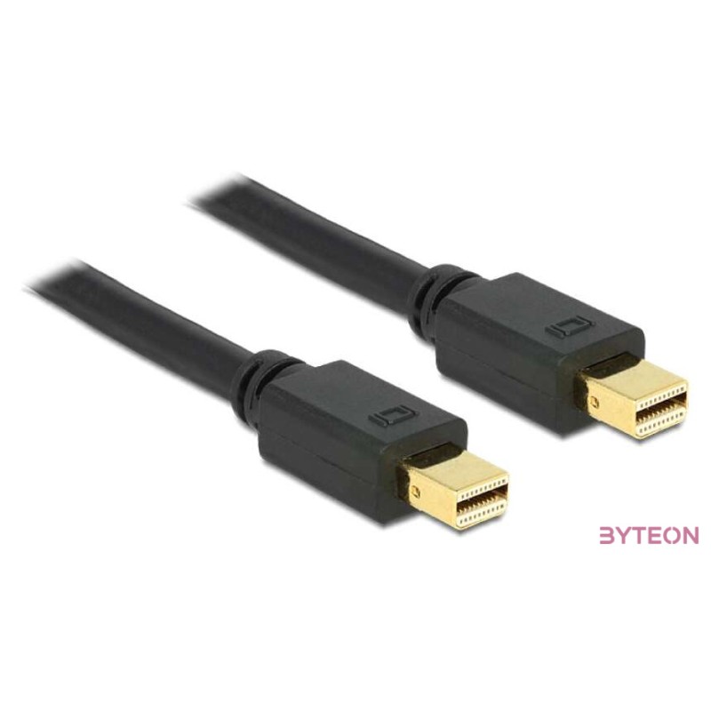 DeLock Mini DisplayPort 1.2 male  Mini DisplayPort male 4K 60 Hz 3.0m Cable Black