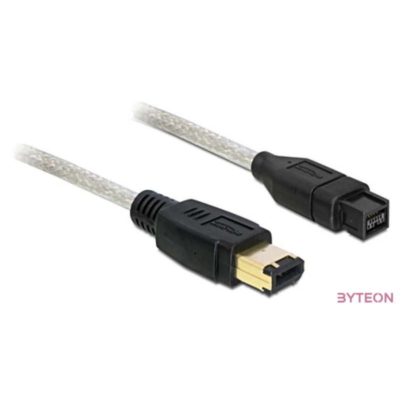 DeLock Cable FireWire 9 pin male  6 pin male 3m