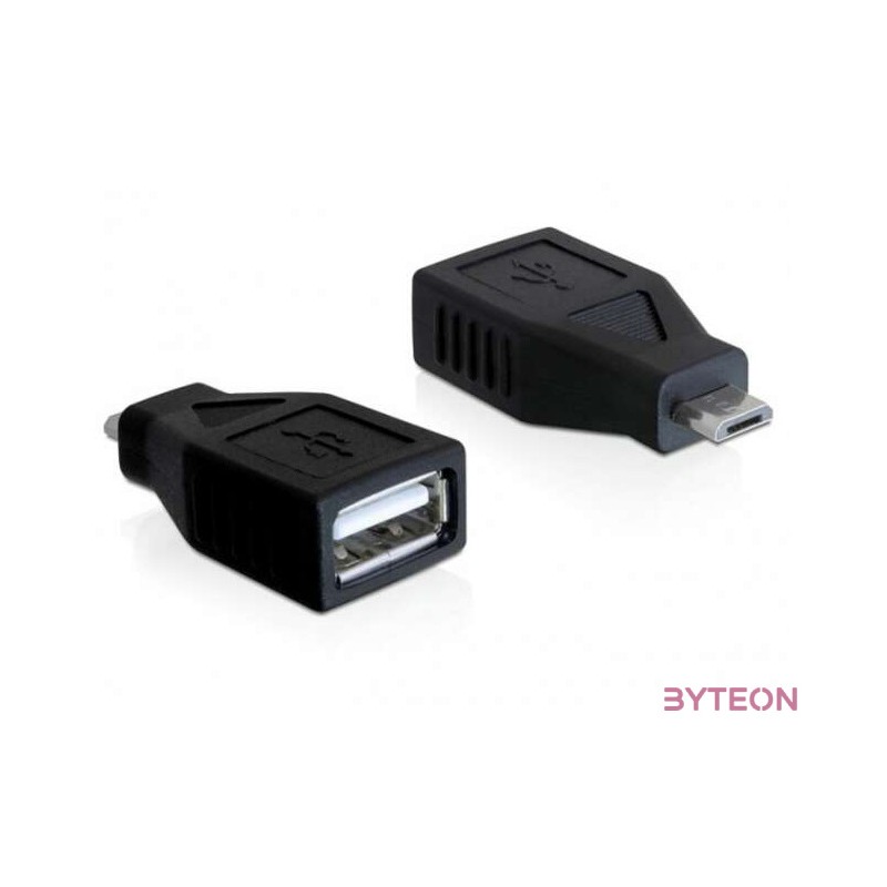DeLock Adapter USB micro-B male  USB 2.0 A female