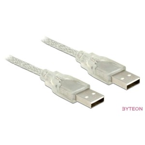 DeLock Cable USB 2.0 Type-A male  USB 2.0 Type-A male 2m transparent