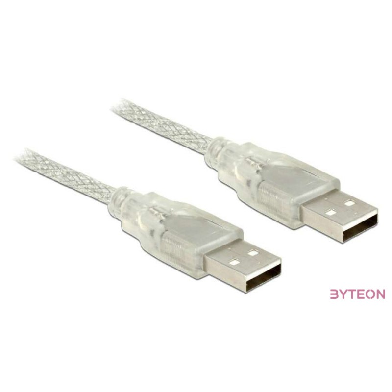 DeLock Cable USB 2.0 Type-A male  USB 2.0 Type-A male 2m transparent
