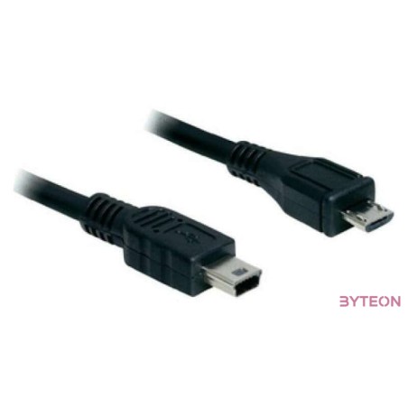 DeLock Cable USB 2.0 micro-B male  USB mini male 1m