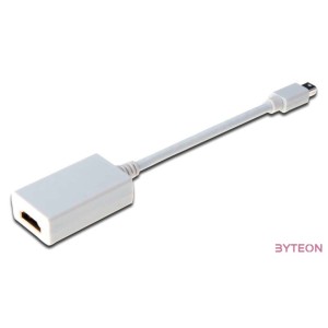 Assmann miniDisplayPort - HDMI Adapter,Converter cable 0,15m White