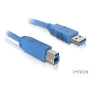 DeLock Cable USB 3.0 type-A male  USB 3.0 type-B male 3m Blue
