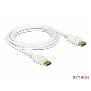 DeLock DisplayPort 1.2 male  DisplayPort male 4K 3m cable White
