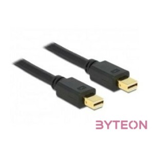 DeLock Mini DisplayPort 1.2 male  Mini DisplayPort male 4K 60 Hz 3.0m Cable Black