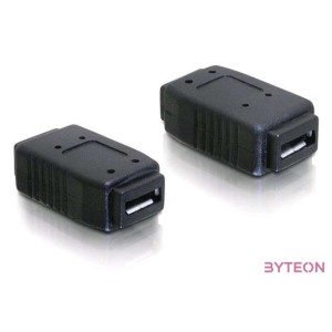 DeLock Adapter USB micro-A+B female to USB micro-A+B female