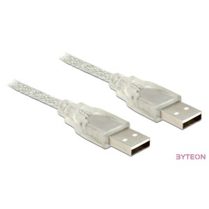 DeLock Cable USB 2.0 Type-A male  USB 2.0 Type-A male 2m transparent