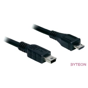 DeLock Cable USB 2.0 micro-B male  USB mini male 1m