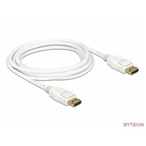 DeLock DisplayPort 1.2 male  DisplayPort male 4K 3m cable White