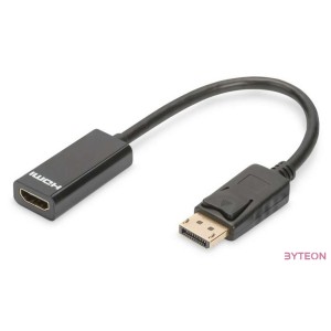 Assmann DisplayPort - HDMI Adapter,Converter cable 0,15m Black