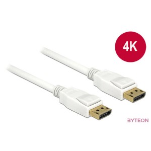 DeLock DisplayPort 1.2 male  DisplayPort male 4K 3m cable White