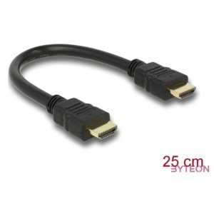 DeLock Cable High Speed HDMI with Ethernet – HDMI A male  HDMI A male 4K 25cm