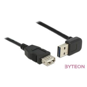 DeLock Extension cable EASY-USB 2.0 Type-A male angled up , down  USB 2.0 Type-A female 0,5m Black