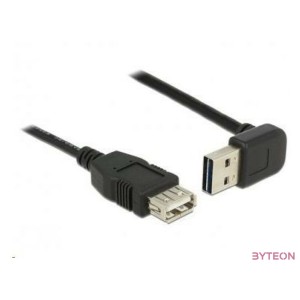 DeLock Extension cable EASY-USB 2.0 Type-A male angled up , down  USB 2.0 Type-A female 0,5m Black