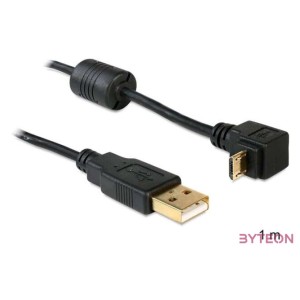 DeLock Cable USB-A male  USB micro-B male angled 90° up,down