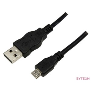 Logilink CU0034 USB2.0 A male - microUSB male 1,8m Black