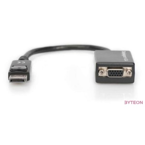 Assmann DisplayPort - VGA Adapter,Converter cable 0,15m Black