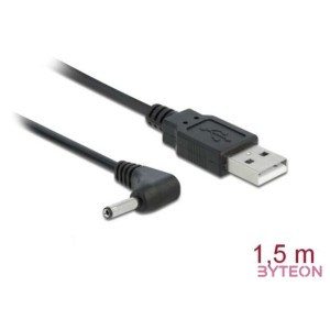 DeLock Cable USB Power  DC 3.5 x 1.35 mm Male 90° 1,5m
