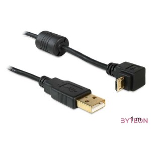 DeLock Cable USB-A male  USB micro-B male angled 90° up,down