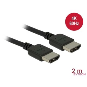 DeLock HDMI -HDMI Premium cable 2m Black