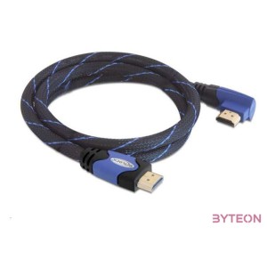 DeLock Cable High Speed HDMI with Ethernet – HDMI A male  HDMI A male angled 4K 1m