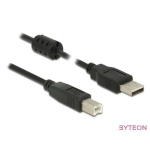 DeLock USB 2.0 Type-A male  USB 2.0 Type-B male 5m Black Cable