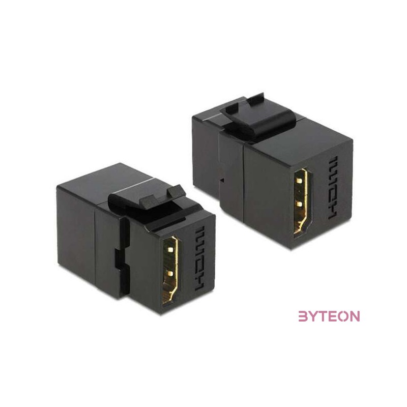 DeLock Keystone module HDMI female  HDMI female Black