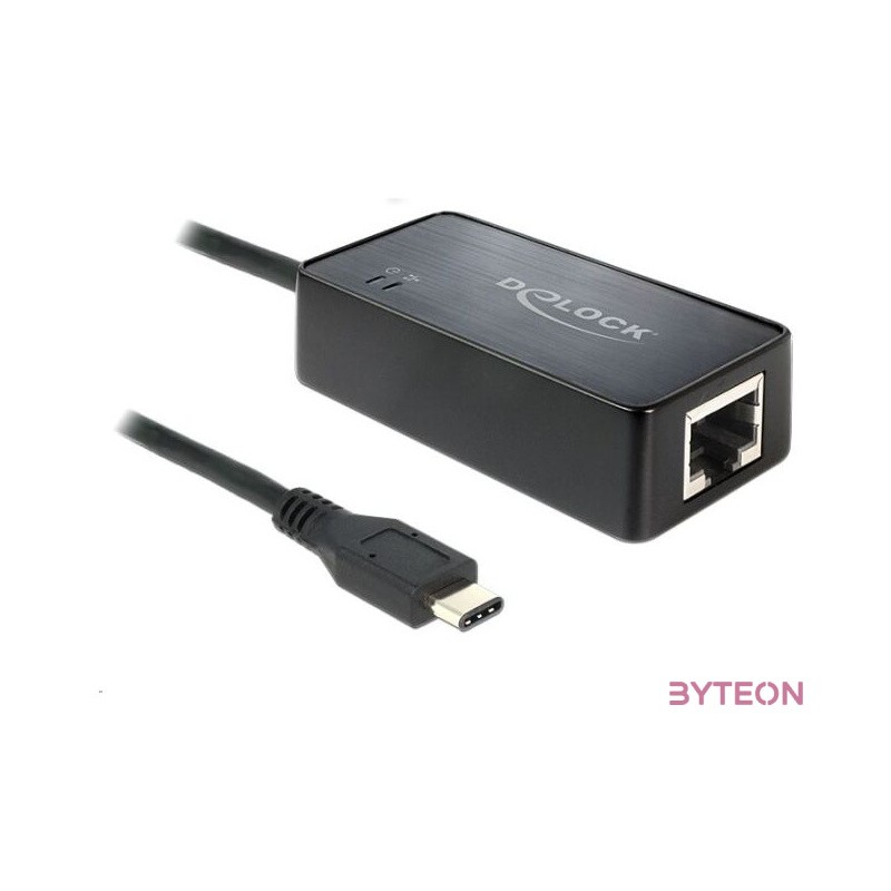 DeLock Adapter SuperSpeed USB (USB 3.1, Gen 1) with USB Type-C male  Gigabit LAN 10,100,1000 Mb,s