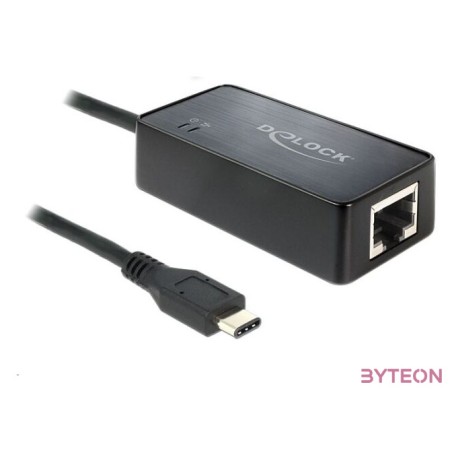 DeLock Adapter SuperSpeed USB (USB 3.1, Gen 1) with USB Type-C male  Gigabit LAN 10,100,1000 Mb,s