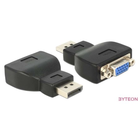 DeLock Adapter Displayport 1.1 male  VGA female Black